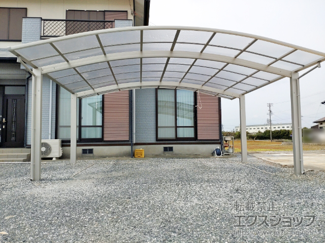 静岡県浜松市ののカーポート アリュース ツインZ 積雪〜25cm対応 施工例