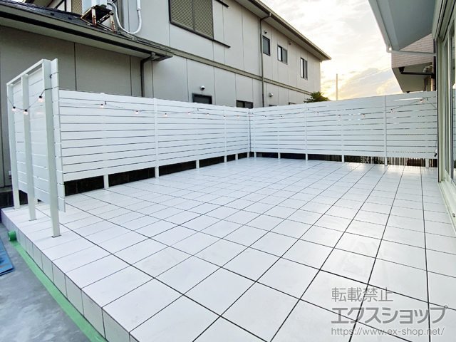 神奈川県茅ヶ崎市ののフェンス・柵 マイティウッド デコII 120サイズ 高尺タイプ 施工例