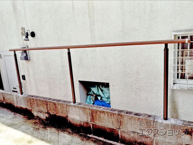佐賀県佐賀市のの手すり パルトナーUDフェンス1型(手すり) 笠木のみタイプ 施工例