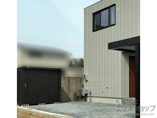 岡山県加賀郡吉備中央町のの物置・屋外倉庫 エルモ BEAMS DESIGN モデル 一般型 LMD-2215-BM 施工例