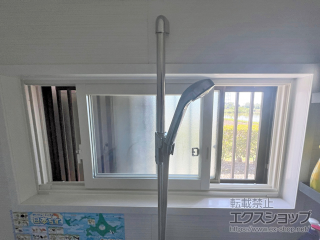 兵庫県加東市のの二重窓（内窓） インプラス 引違い窓 浴室仕様 ユニットバス納まり 2枚建 施工例