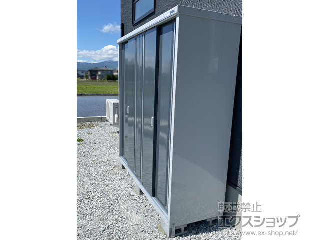 長野県諏訪市のの物置・屋外倉庫 シンプリー 一般型 1940×615×1903 MJX-196E-P-CG 施工例
