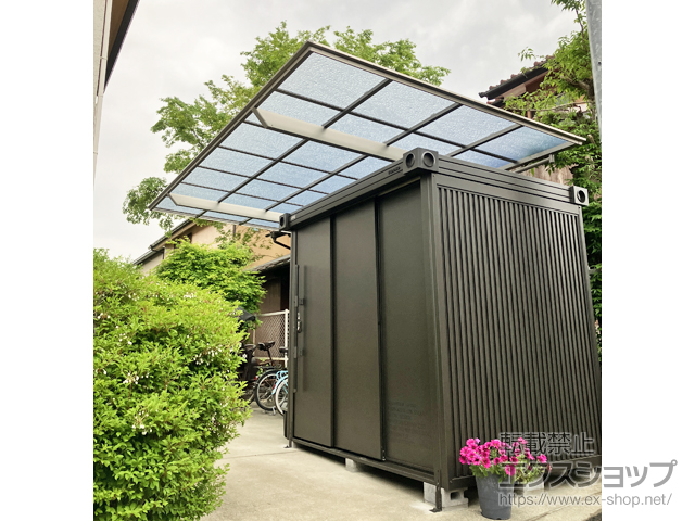 東京都西東京市ののカーポート フーゴF 900 積雪〜30cm 施工例