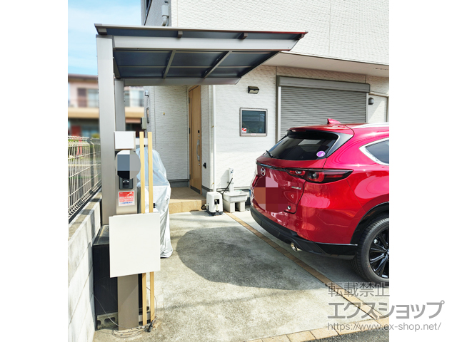 埼玉県所沢市ののサイクルポート・駐輪場 ネスカFミニ (フラットスタイル) 積雪〜20cm対応 施工例