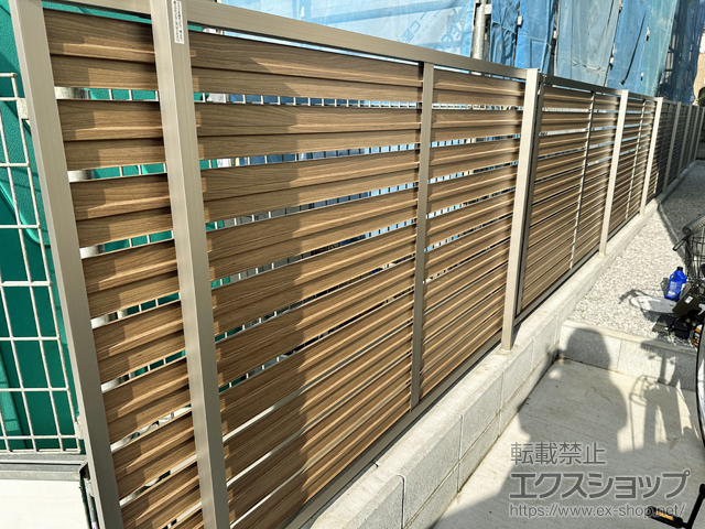 東京都小金井市ののフェンス・柵 モクハイフェンス　フリーポールタイプ 施工例