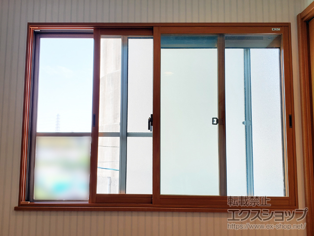 大阪府茨木市のの玄関ドア、二重窓（内窓） インプラス 引違い窓 変則2枚建 施工例