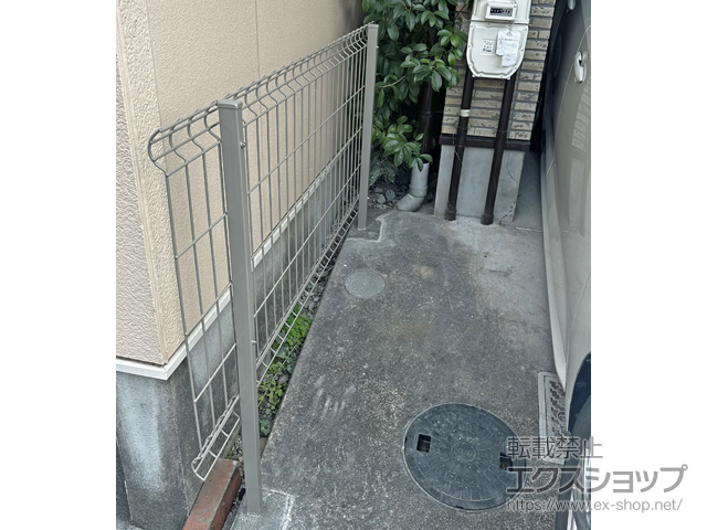 愛知県名古屋市ののフェンス・柵 イーネットフェンス 3F型　自由柱施工 施工例
