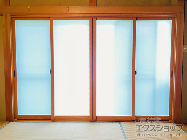 愛媛県西予市のの二重窓（内窓） インプラス 引違い窓 4枚建 施工例