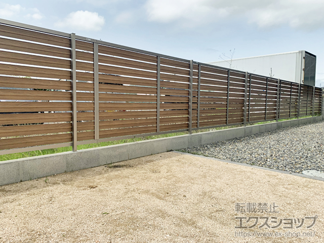 広島県安芸郡熊野町ののフェンス・柵 モクハイフェンス　フリーポールタイプ 施工例