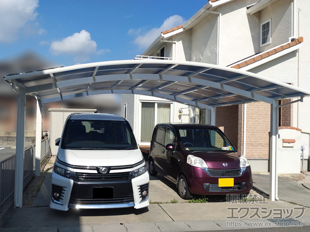 三重県四日市市ののカーポート アリュース ツイン　積雪〜20cm対応 施工例