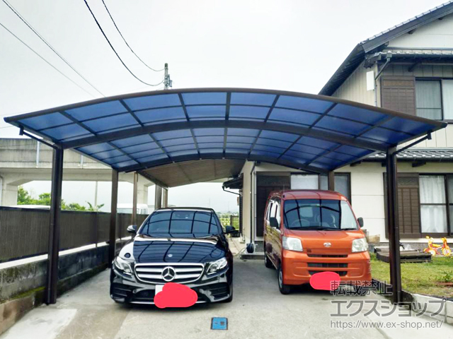 高知県南国市ののカーポート アリュース ツイン　積雪〜20cm対応 施工例