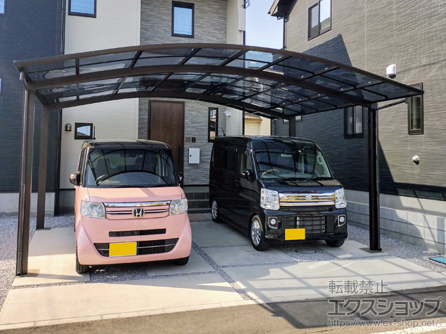 埼玉県本庄市ののカーポート アリュース ツイン　積雪〜20cm対応 施工例