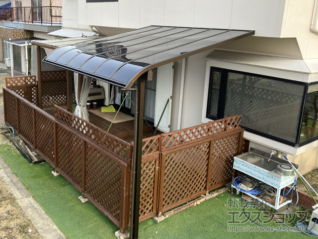 愛知県安城市ののテラス屋根 ソラリア R型 テラスタイプ 単体 積雪〜20cm対応 施工例