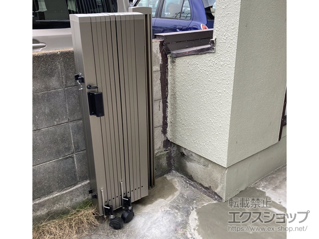 兵庫県神戸市ののカーゲート トリップゲートII 1型 シンプル ノンレール 片開き　*33S 施工例