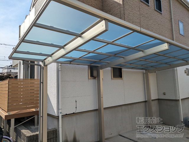 東京都町田市ののカーポート エフルージュ FIRST 延長　積雪〜20cm対応 施工例