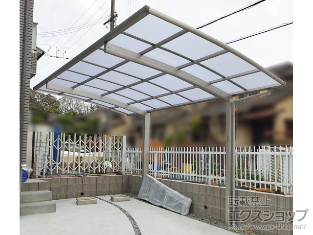 大阪府堺市ののカーポート プレシオスポート 積雪〜20cm対応 施工例