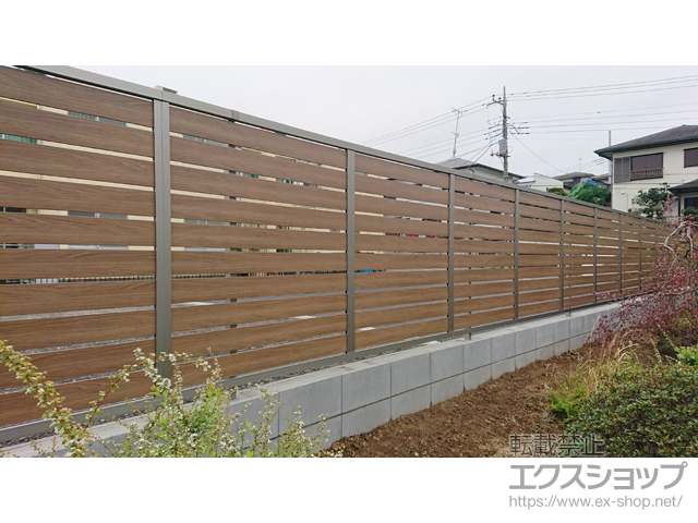 神奈川県横浜市ののフェンス・柵 モクハイフェンス　フリーポールタイプ 施工例