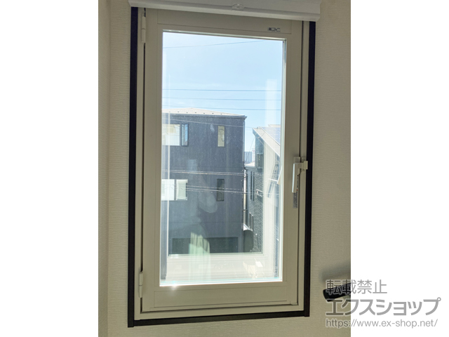 千葉県船橋市のの二重窓（内窓） インプラス 開き窓 外観右吊元 施工例