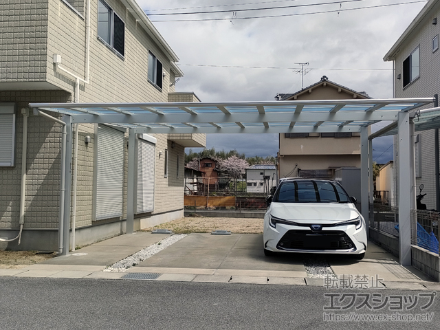 奈良県御所市ののカーポート エフルージュ ツイン FIRST 積雪〜20cm対応 施工例