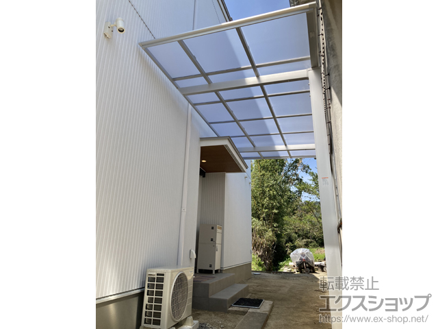 佐賀県佐賀市ののテラス屋根 フーゴF 独立テラスタイプ 単体 積雪〜20cm対応 施工例