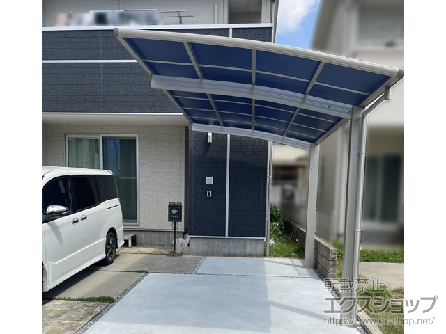 岡山県玉野市ののカーポート プレシオスポート 積雪〜20cm対応 施工例