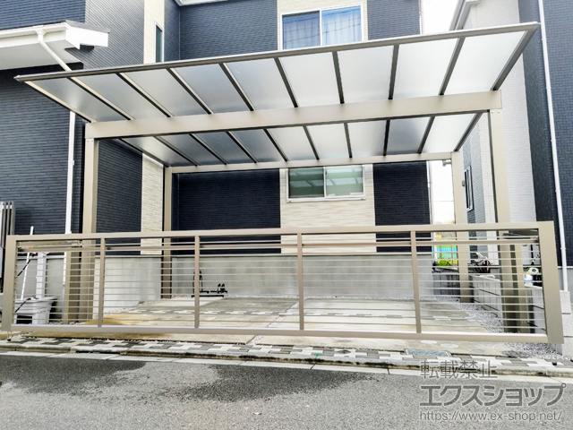 東京都昭島市ののカーゲート ラビーネ1型 ワイド 手動式 施工例