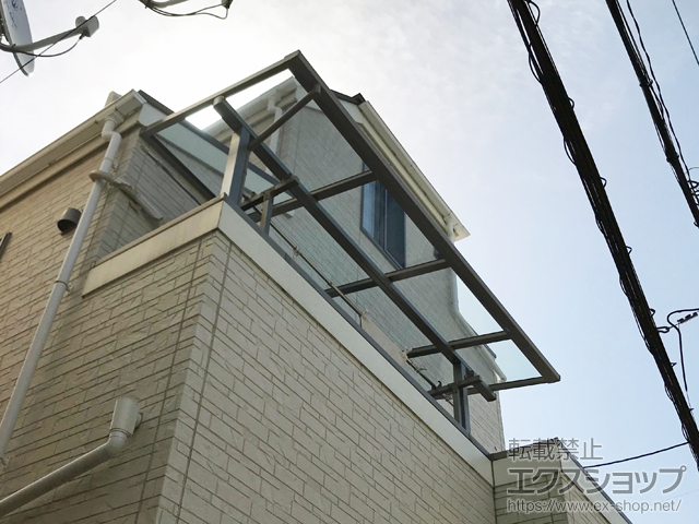 兵庫県宝塚市ののバルコニー・ベランダ屋根 スピーネ F型 屋根タイプ 単体 積雪〜20cm対応 施工例