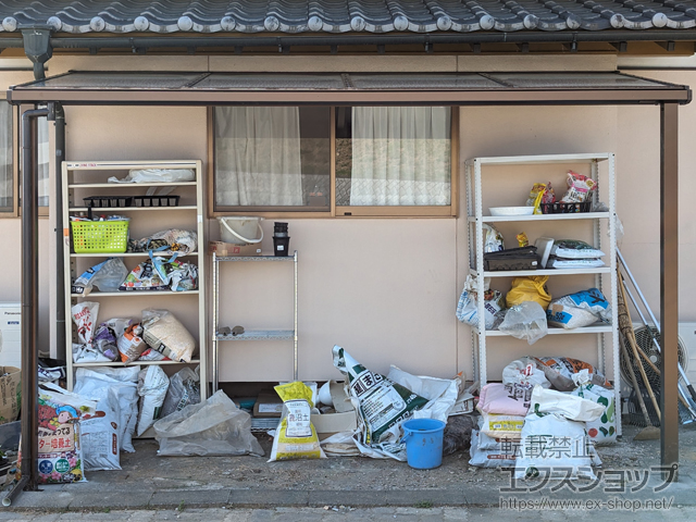 群馬県前橋市ののテラス屋根 ソラリア F型 テラスタイプ 単体 積雪〜20cm対応 施工例