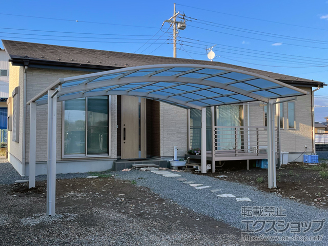 茨城県結城郡八千代町ののカーポート アリュース ツイン　積雪〜20cm対応 施工例