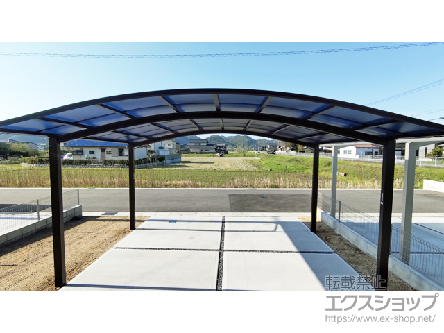 岡山県瀬戸内市ののカーポート アリュース ツイン　積雪〜20cm対応 施工例