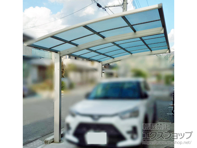 山梨県甲州市ののカーポート アリュース　積雪〜20cm対応 施工例