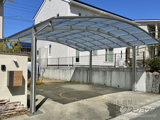 宮城県仙台市ののカーポート アリュース ツイン　積雪〜20cm対応 施工例