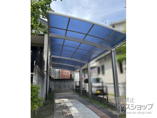 和歌山県橋本市ののカーポート アリュース 縦連棟　積雪〜20cm対応 施工例