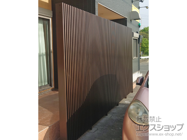 福岡県三井郡大刀洗町ののフェンス・柵 リレーリア フェンス2N型 間仕切柱施工 施工例