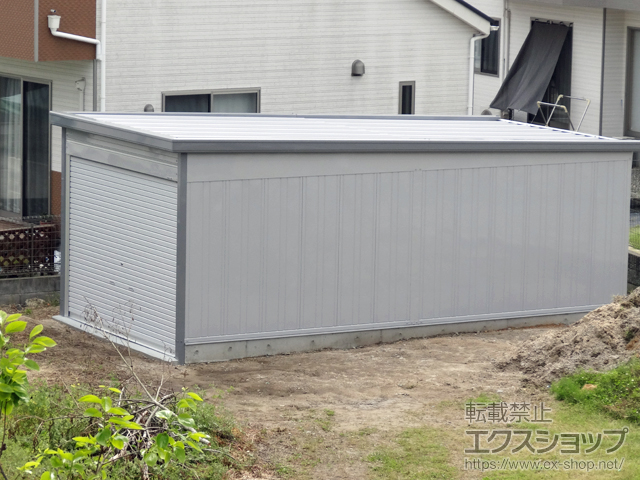 広島県東広島市のの倉庫・ガレージ ガレーディア 一般型 3130×6275×2360 スタンダード GRN-3162S 施工例