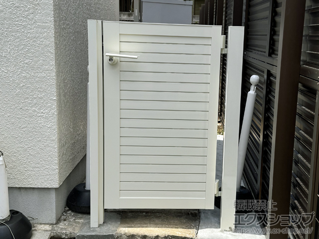 千葉県市川市のの門扉 開き門扉AB YM2型 片開き　柱使用 施工例