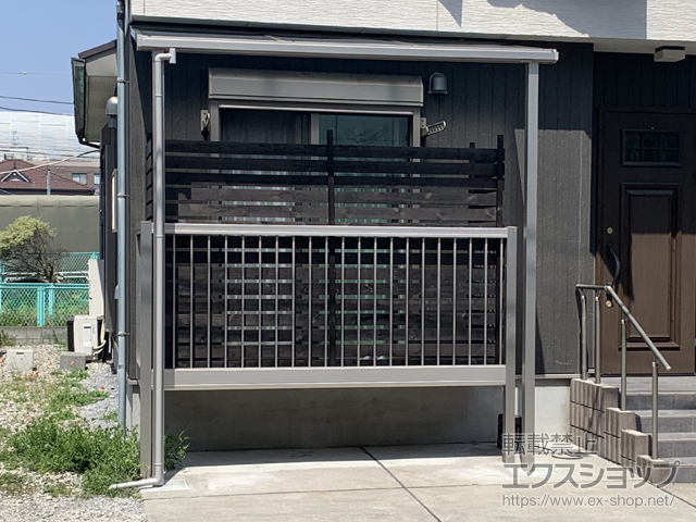 埼玉県草加市ののテラス屋根 ソラリア F型 テラスタイプ 単体 積雪〜20cm対応 施工例