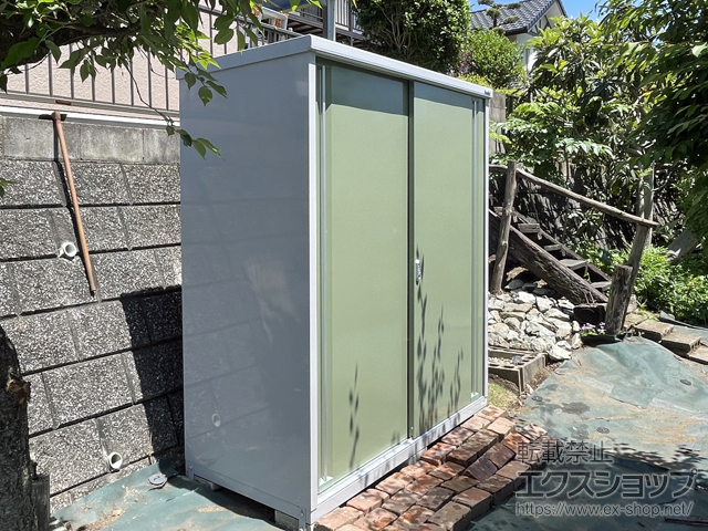 熊本県合志市のの物置・屋外倉庫 シンプリー 一般型 1740×755×1903 MJX-177E-P-JG 施工例