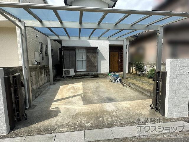埼玉県入間郡三芳町ののカーポート エフルージュ ツイン FIRST 積雪〜20cm対応 施工例