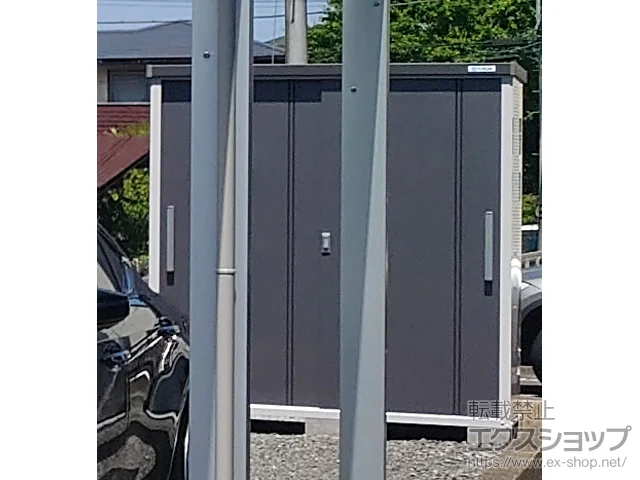 栃木県大田原市のサンキンの物置 クール 一般型 1700×900×1947 EC-1790-GK 施工例