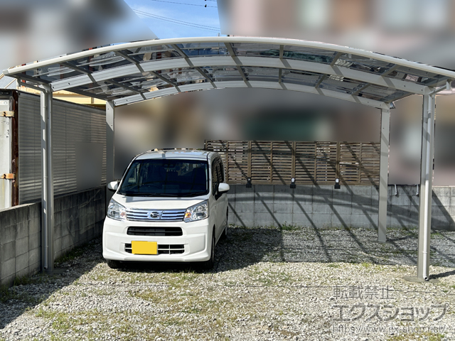 和歌山県和歌山市ののカーポート アリュース ツイン　積雪〜20cm対応 施工例