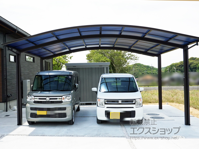 山口県宇部市ののカーポート アリュース ツイン　積雪〜20cm対応 施工例