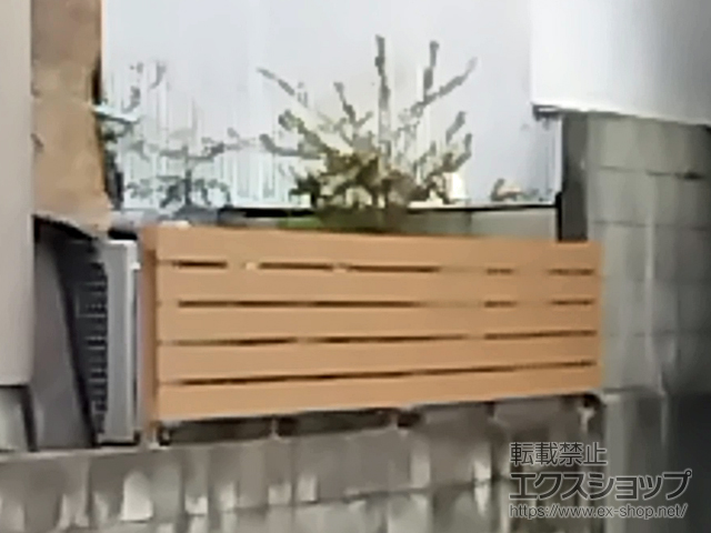 三重県志摩市ののフェンス・柵 ルシアスフェンスH02型 横板格子 自由柱施工 施工例