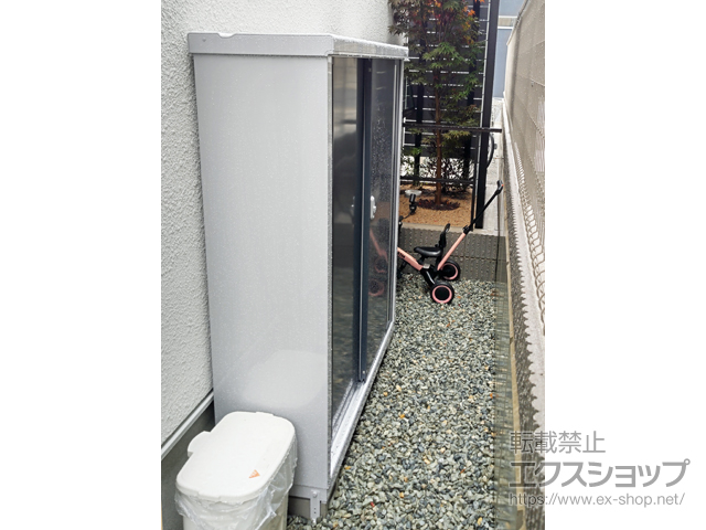 兵庫県宝塚市のの物置・屋外倉庫 シンプリー 一般型 1320×415×1603 MJX-134D-P-CG 施工例