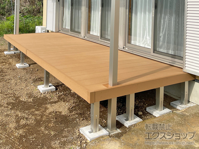 静岡県伊東市ののウッドデッキ リウッドデッキ 200 施工例