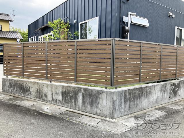 愛媛県北宇和郡松野町ののフェンス・柵 モクハイフェンス　フリーポールタイプ 施工例