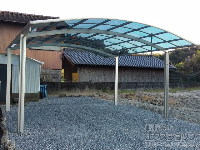 福岡県筑紫野市ののカーポート アリュース ツイン　積雪〜20cm対応 施工例