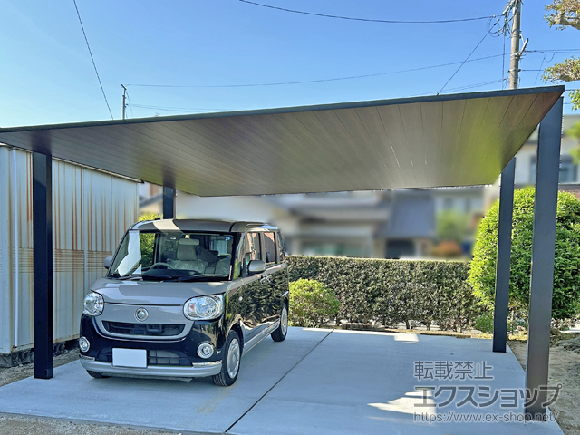 福岡県久留米市ののカーポート カーポートSCワイド 複合色 積雪〜20cm対応 施工例