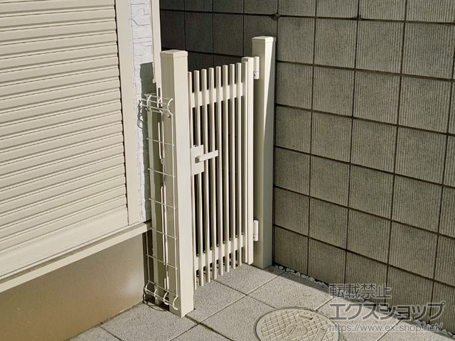 千葉県木更津市のの門扉 ハイ千峰 片開き　柱使用 施工例