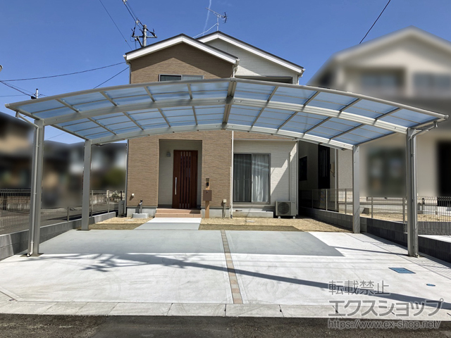宮城県柴田郡柴田町ののカーポート アリュース トリプル　積雪〜20cm対応 施工例